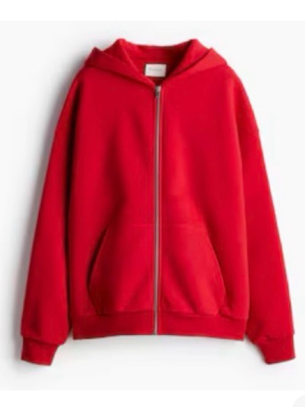 H&M Move Red Full-Zip Hooded Sweatshirt